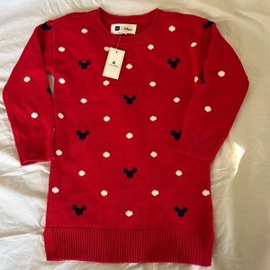 Gap toddler sweater dress Mickey Mouse. Size 3T